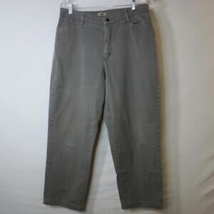 Lee Womens Jeans Short Petite Relaxed Straight Leg Stretch Gray Denim 14SP